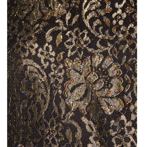 Camila Coelho Gold and Black Mini Dress - Picture 5 of 10